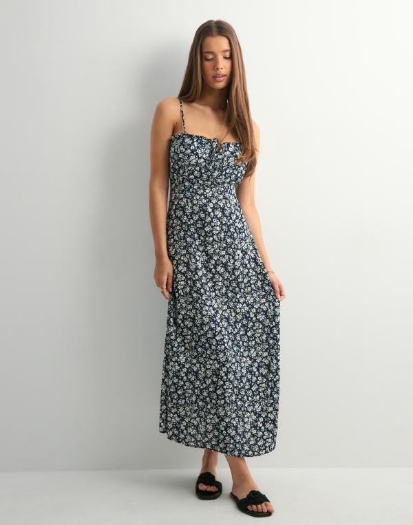 Only - Blå - Onlnelly Life Alexa Midi Dress Noos (Övriga Klänningar i kategorin Klänningar)