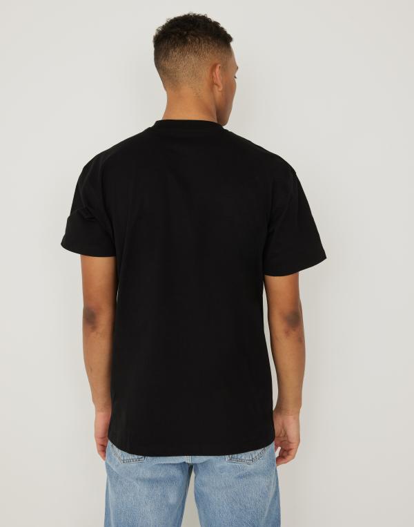Carhartt WIP S/S American Script T-Shirt Märkes t-shirts Svart 