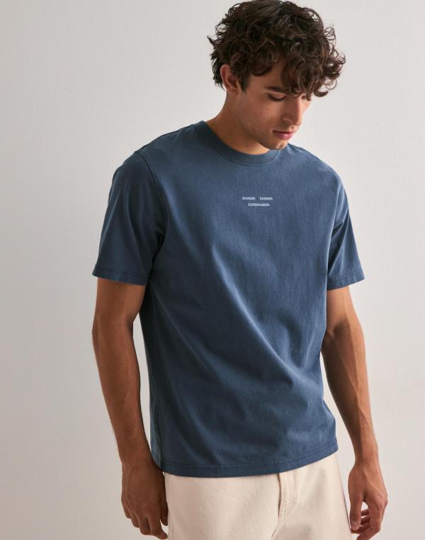 Samsøe Samsøe Samarcus T-Shirt 15489 Kortärmade t-shirts Blå 