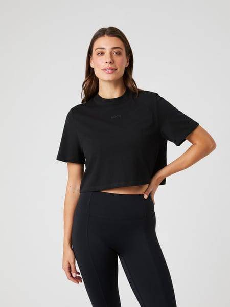 Björn Borg Studio Oversized Cropped T-shirt Svart, XXL 