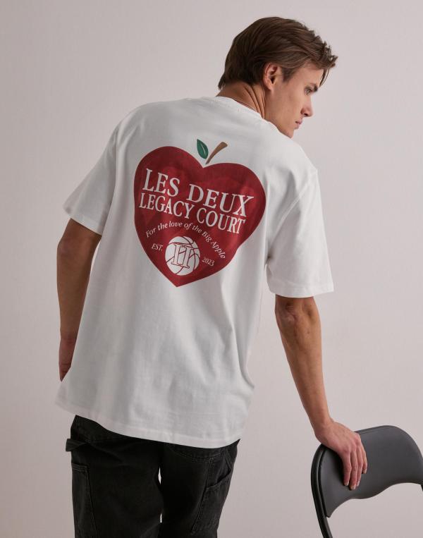Les Deux Legacy Court T-Shirt T-shirts med tryck Vit 