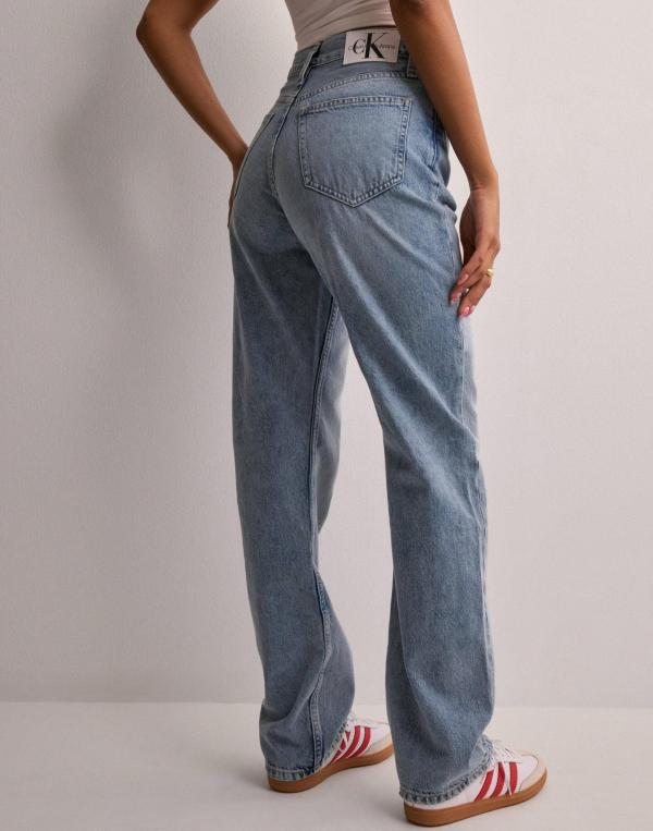 Calvin Klein Jeans - Blå - High Rise Straight 