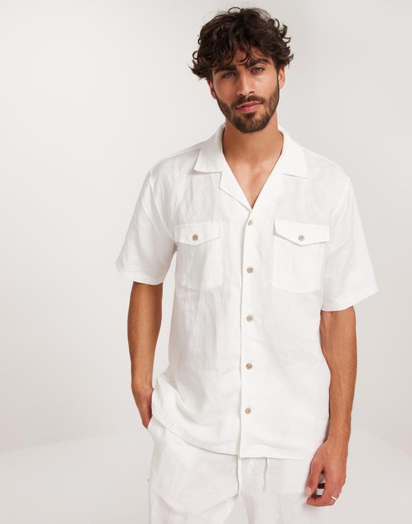 Brand Island Lorento Linen Shirt Linneskjortor Vit 