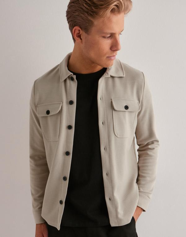 Only & Sons Onsnewkodyl Overshirt Sweat Noos Blå skjortor Vit 