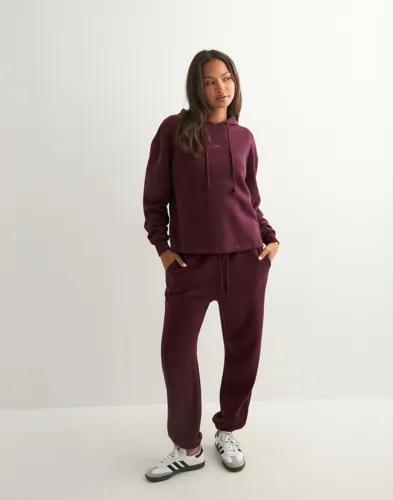 Pieces - Röd - Pcchilli Ls Hoodie Noos Bc 