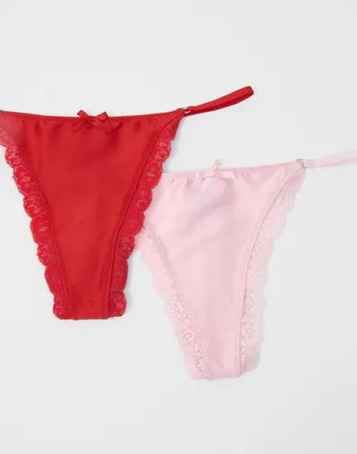 Nelly - Röd - Loveable 2-Pack Thong 