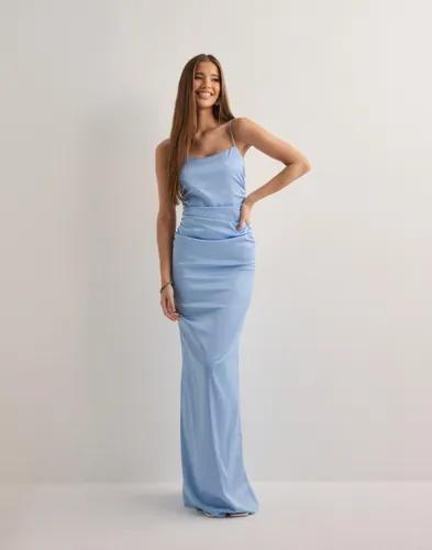 Nelly - Blå - Fancy Satin Dress 
