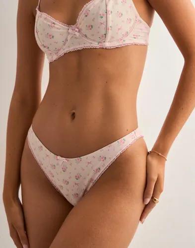 Nelly - Rosa - Cute Contrast Bikini Panty 