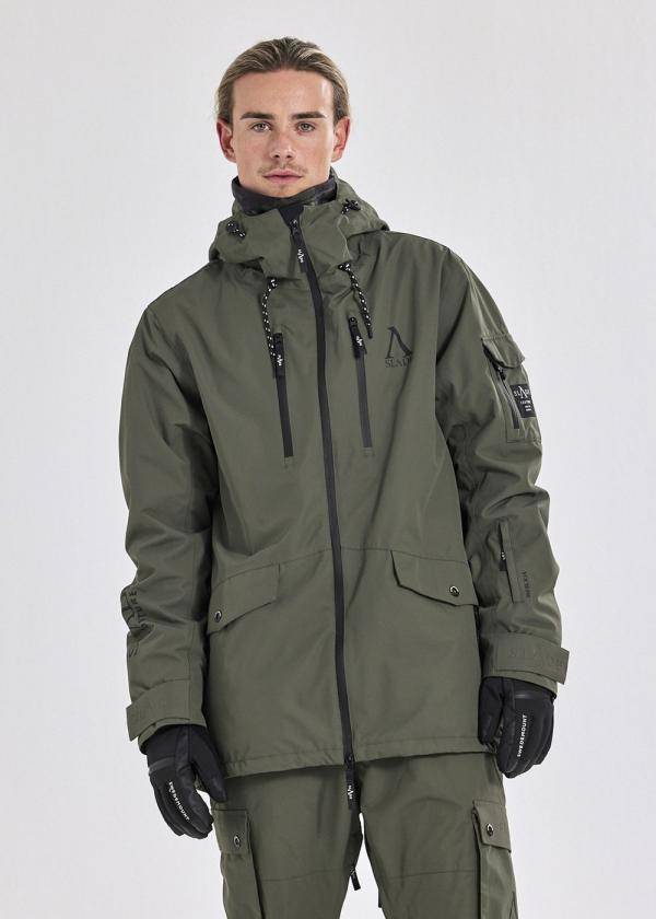 Aspen Shell Jacket, Olive, M,  Skidjackor 