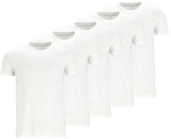 Denim Factory Core Tee 5-Pack, White, M,  T-Shirts 