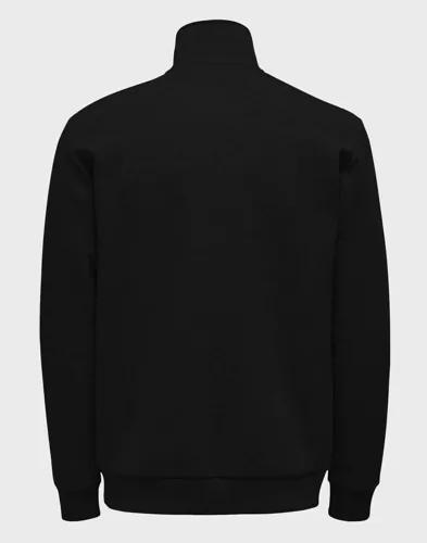 Only & Sons Onsceres Half Zip Sweat Tröjor med dragkedja Svart 