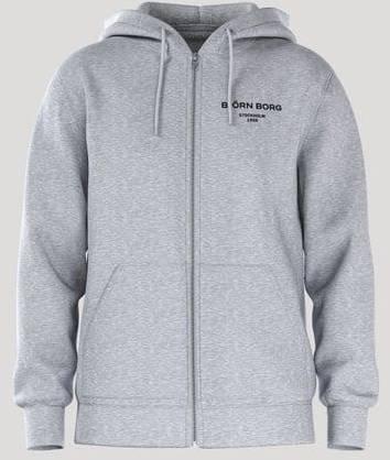 Björn Borg Borg Essential 1 Zip Hoodie Grå, XXL 
