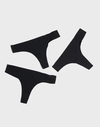 Pieces - Svart - Pcnamee Thong 3-Pack Noos 