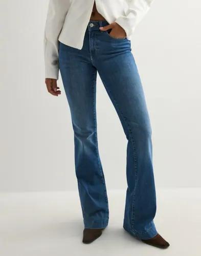 Only - Blå - Onlblush Mid Retroflared Dnm DIA550 