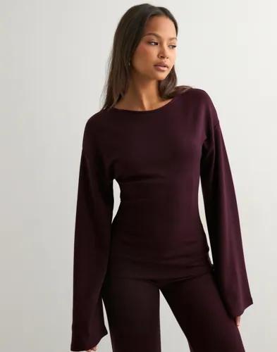 Nelly - Röd - Luxury Wide Sleeve Sweat 