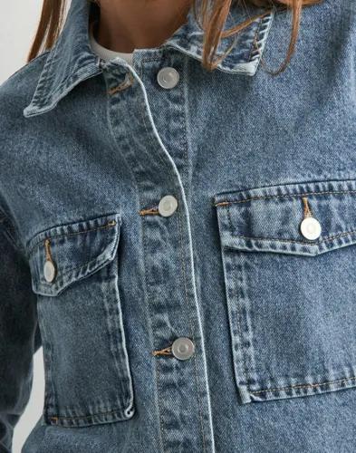 Nelly - Blå - Denim Pocket Jacket 