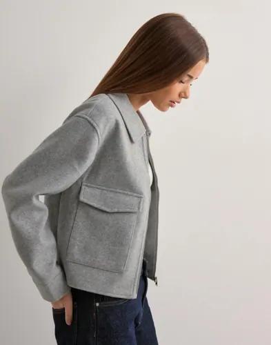 Only - Grå - Onlnancy Life Cargo Jacket Cs Otw 