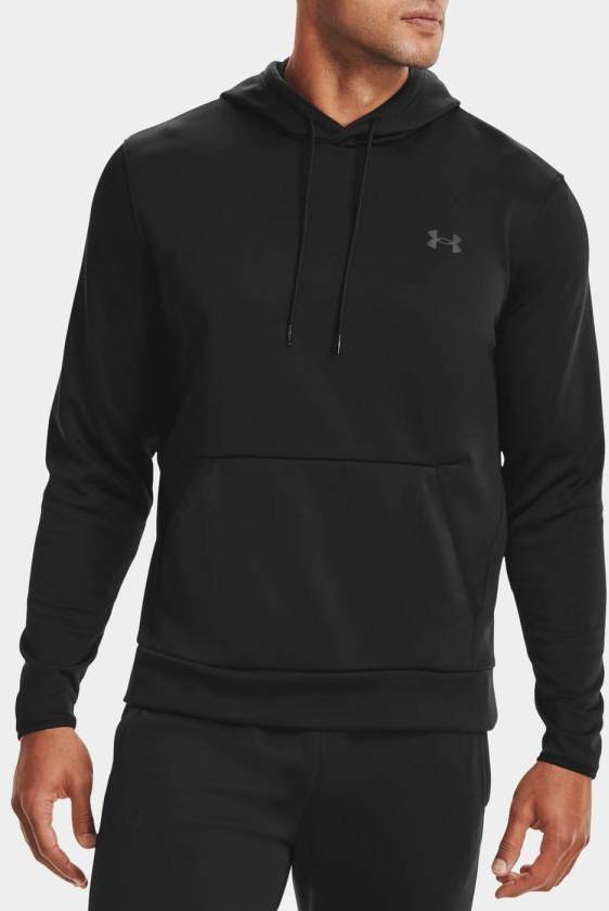 Ua Armour Fleece Hd, Black, S,  Hoodies 