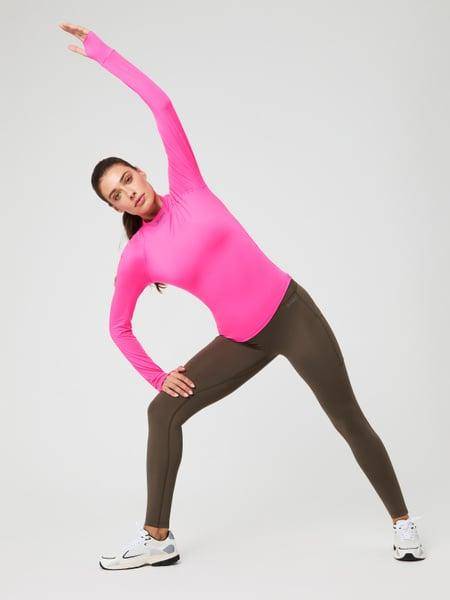 Björn Borg Borg Performance Brushed Mockneck Rosa, XXL 