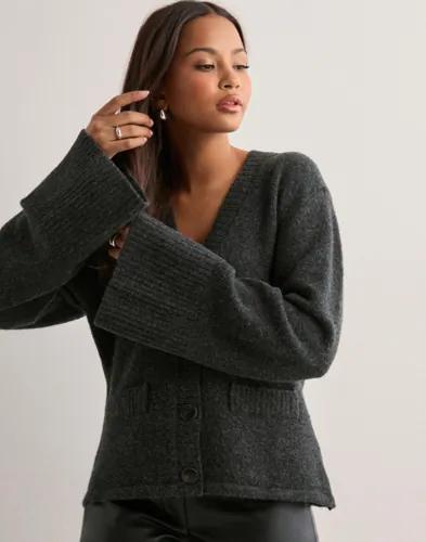 Neo Noir - Grå - Pixie Knit Cardigan 