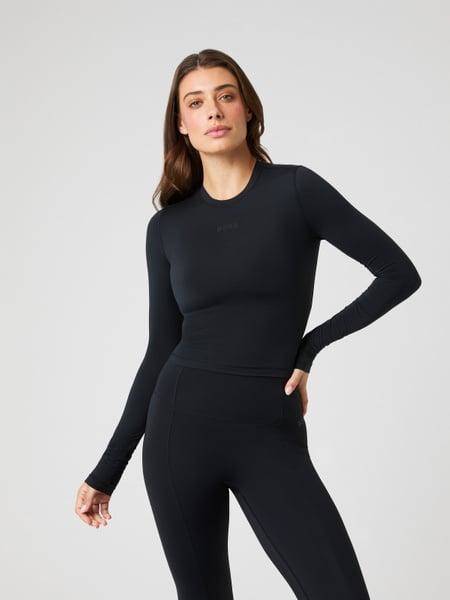 Björn Borg Studio Soft Cropped Longsleeve Svart, XXL 