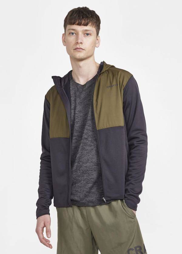Adv Essence Jersey Hood Jacket, Botanic-Slate, M,  Träningsjackor 