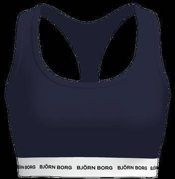 Björn Borg Logo Soft Top Marinblå, XXL 