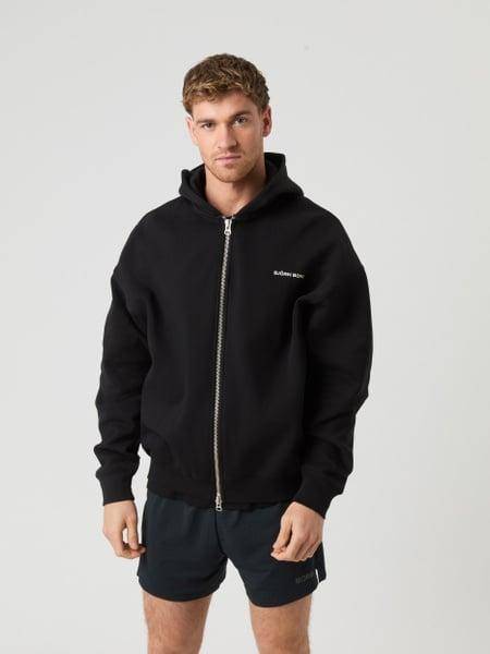 Björn Borg Borg Oversized Zip Hoodie Svart, XXL 
