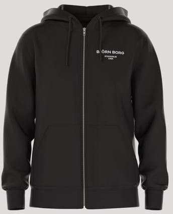 Björn Borg Borg Essential 1 Zip Hoodie Svart, XXL 