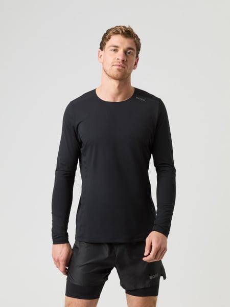 Björn Borg Borg Running Feather Long Sleeve T-shirt Svart, XXL 