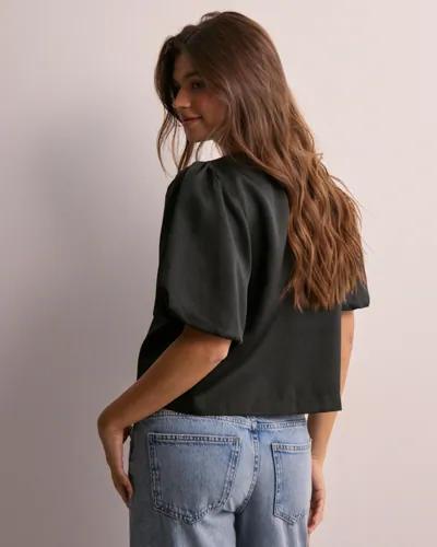 Neo Noir - Svart - Aska Dull Satin Blouse 