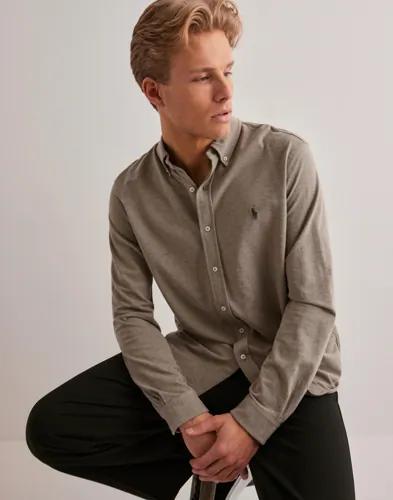 Polo Ralph Lauren Featherweight Mesh Shirt Gröna skjortor Brun 