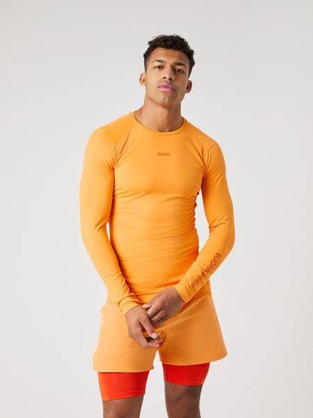 Björn Borg Borg Soft Compression Ls T-shirt Orange, XXL 
