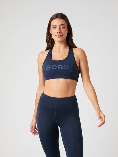Björn Borg Borg Mid Support Sports Bra Marinblå, XL 