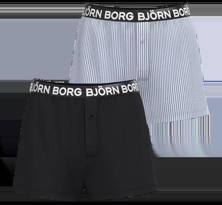 Björn Borg Cotton Stretch Logo Woven Boxers Shorts 2-pack Multi, XXL 