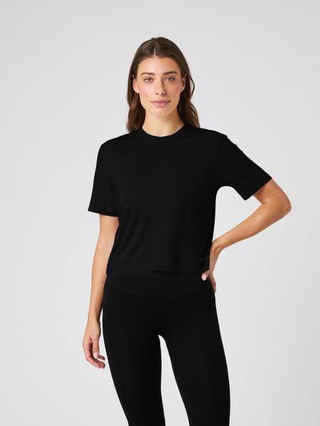 Björn Borg Studio Soft Cropped T-shirt Svart, XXL 