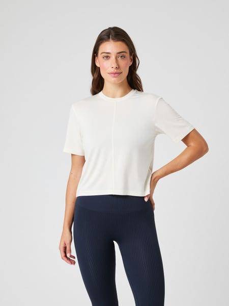 Björn Borg Studio Soft Cropped T-shirt Vit, XXL 