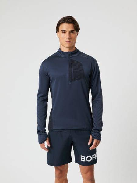 Björn Borg Borg Fleece Midlayer Marinblå, XXL 