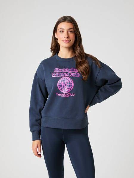 Björn Borg Borg Boyfriend Sweatshirt Marinblå, XXL 