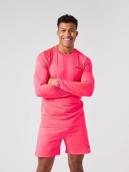 Björn Borg Borg Performance Long Sleeve Brushed T-shirt Rosa, XXL 