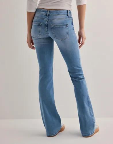 Only - Blå - Onlblush Lw Flared Dnm REA155 Noos 
