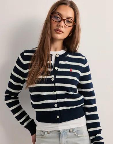 Polo Ralph Lauren - Rutigt/Randigt - Strp Jsy Crd-Long Sleeve-Cardigan 