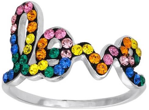 Ring i äkta silver love, 16.0 