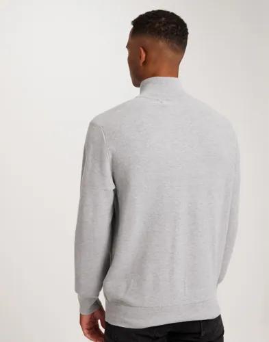 Polo Ralph Lauren Mesh-Knit Cotton Quarter-Zip Sweater Half zip Grå 
