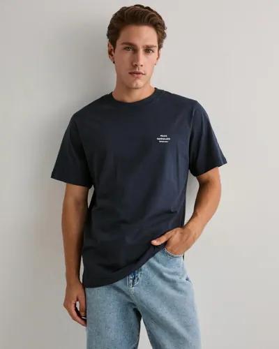 Mads Nørgaard Cotton Jersey Frode Logo Tee Kortärmade t-shirts Blå 