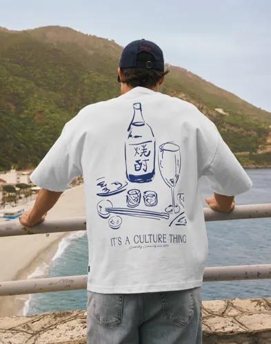 Woodbird WBBeam Culture Tee Kortärmade t-shirts Vit 