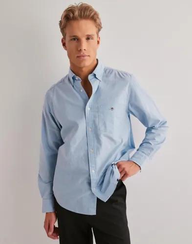Gant Reg Classic Oxford Shirt Enfärgade skjortor Blå 