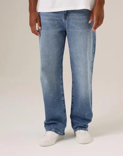 Que Sera Sera Luke Loose denim Loose fit jeans Blå 