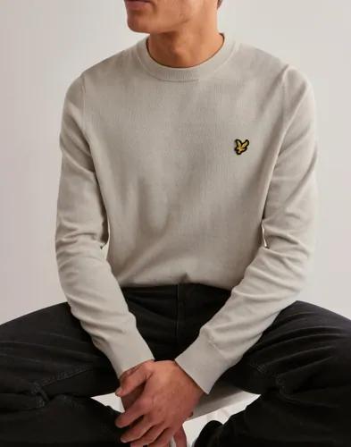 Lyle & Scott Cotton Crew Neck Jumper Stickade tröjor Beige 