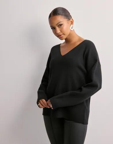 OBJECT - Svart - Objreynard V-Neck Pullover Noos 